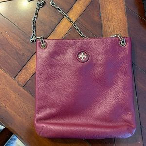 Tory Burch red leather cross body